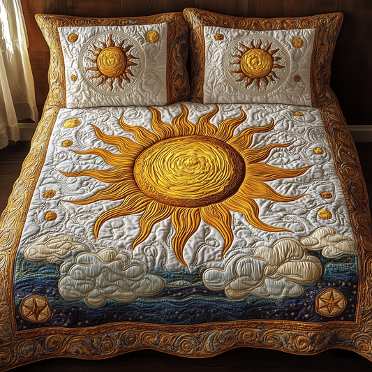 Elegant Sunshine 3-Piece Quilted Bedding Set GFTONL2346