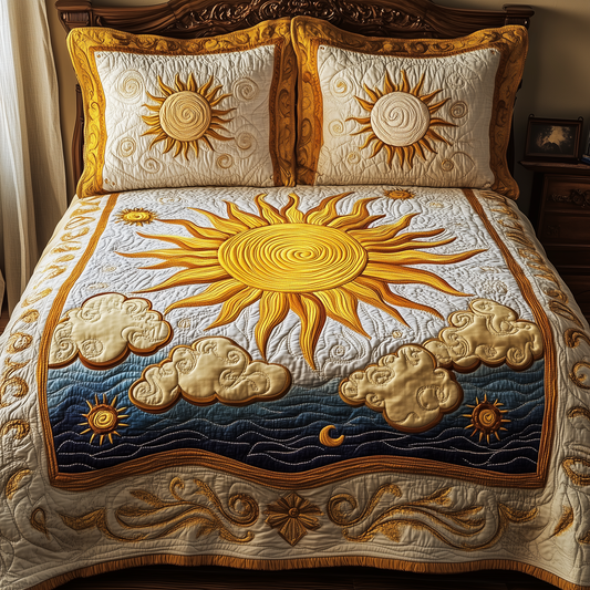 Elegant Sunshine 3-Piece Quilted Bedding Set GFTONL2347