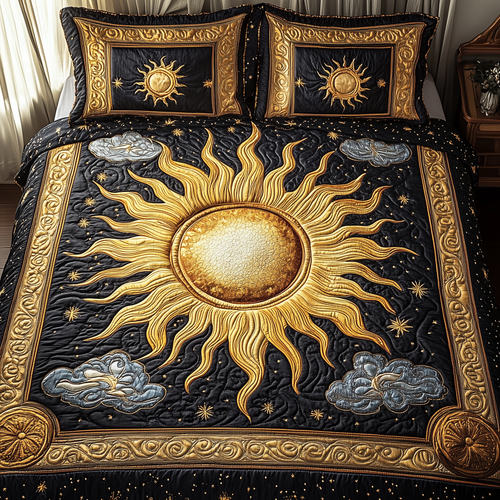 Elegant Sunshine 3-Piece Quilted Bedding Set GFTONL2348