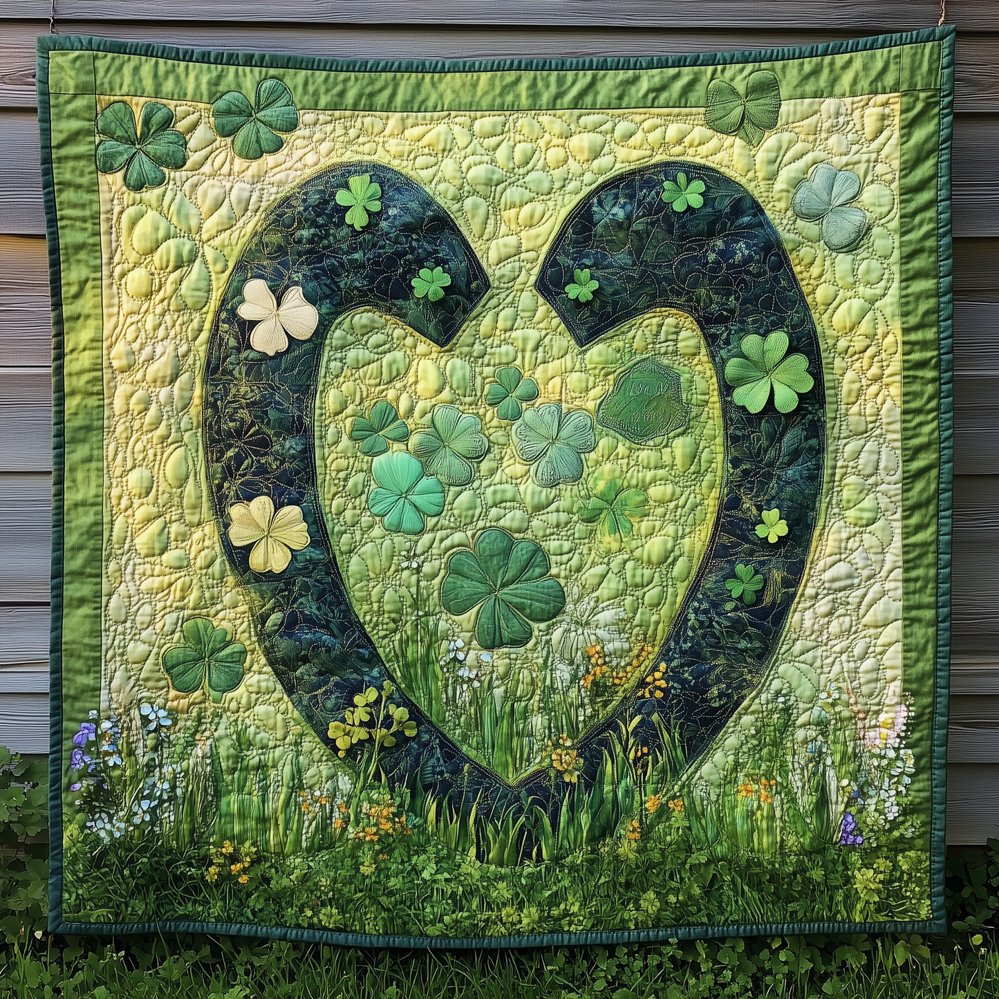 Lucky Horseshoe Quilted Blanket GFTONL2368