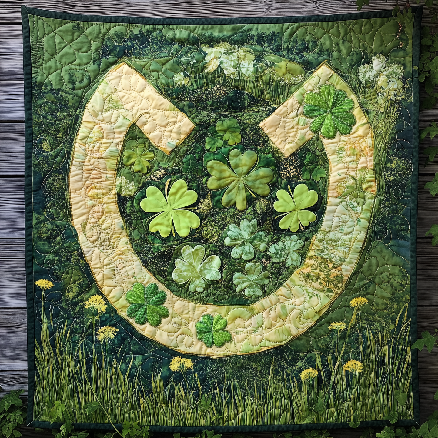 Lucky Horseshoe Quilted Blanket GFTONL2369