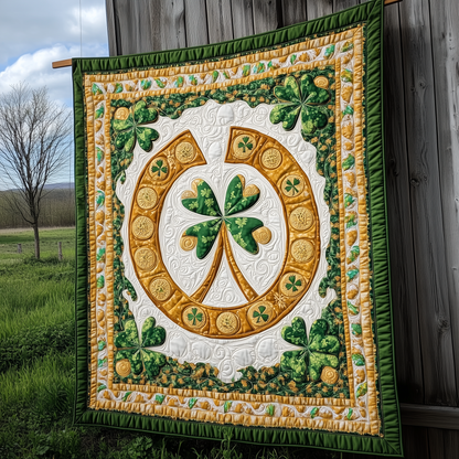 Lucky Horseshoe Quilted Blanket GFTONL2372