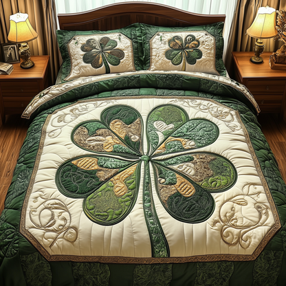 Irish Lucky Charm  3-Piece Quilted Bedding Set GFTONL2374
