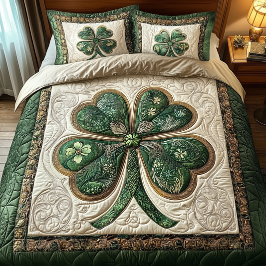 Irish Lucky Charm  3-Piece Quilted Bedding Set GFTONL2377