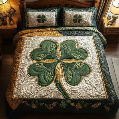 Irish Lucky Charm  3-Piece Quilted Bedding Set GFTONL2378