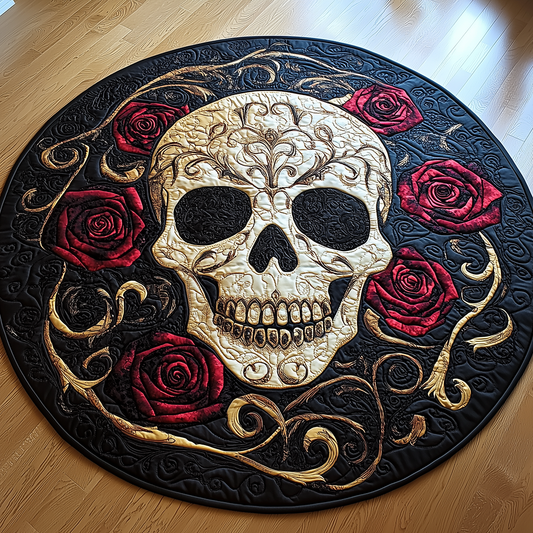 Skull Quilted Round Mat GFTONL2419