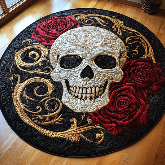 Skull Quilted Round Mat GFTONL2421