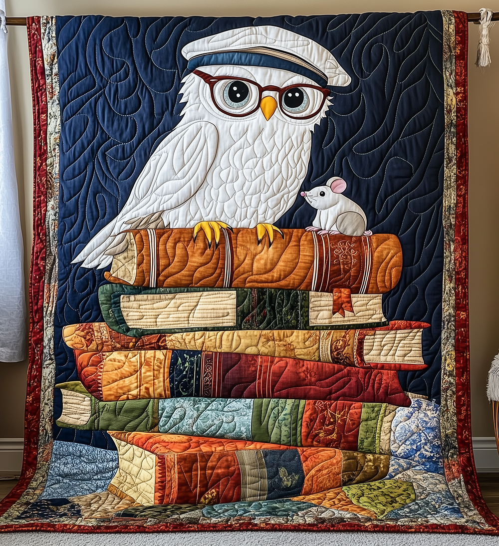 Academy Owl Quilted Blanket GFTONL2470