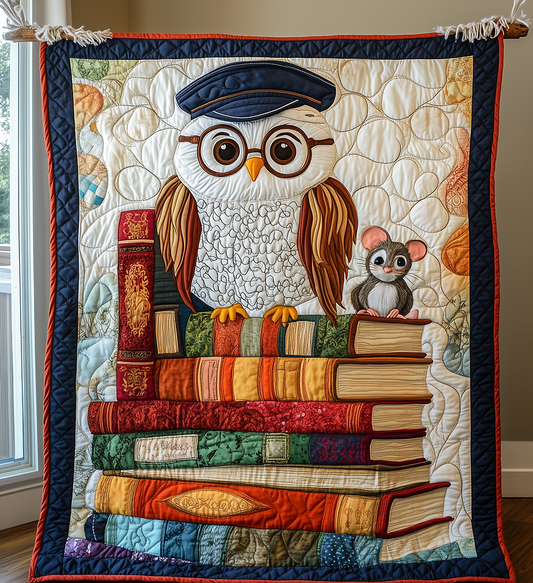 Academy Owl Quilted Blanket GFTONL2471