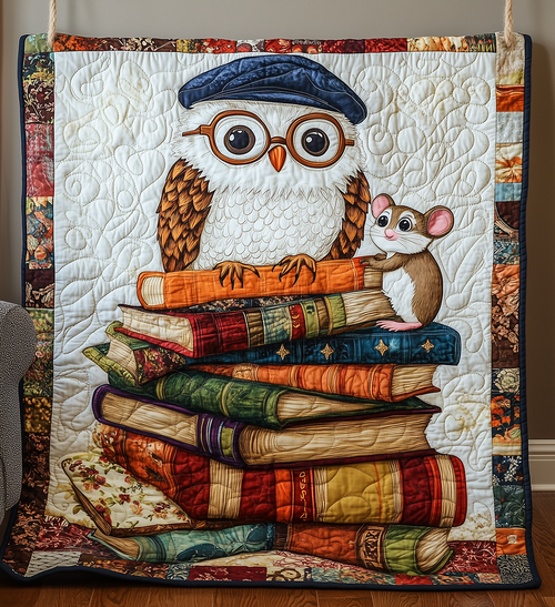 Academy Owl Quilted Blanket GFTONL2472