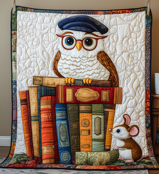 Academy Owl Quilted Blanket GFTONL2476