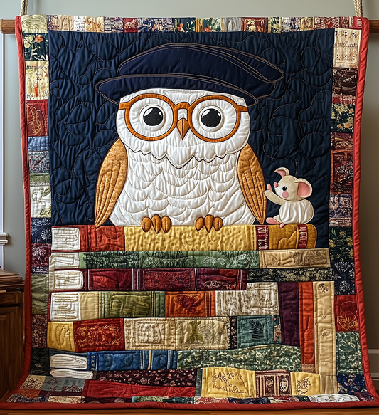 Academy Owl Quilted Blanket GFTONL2478