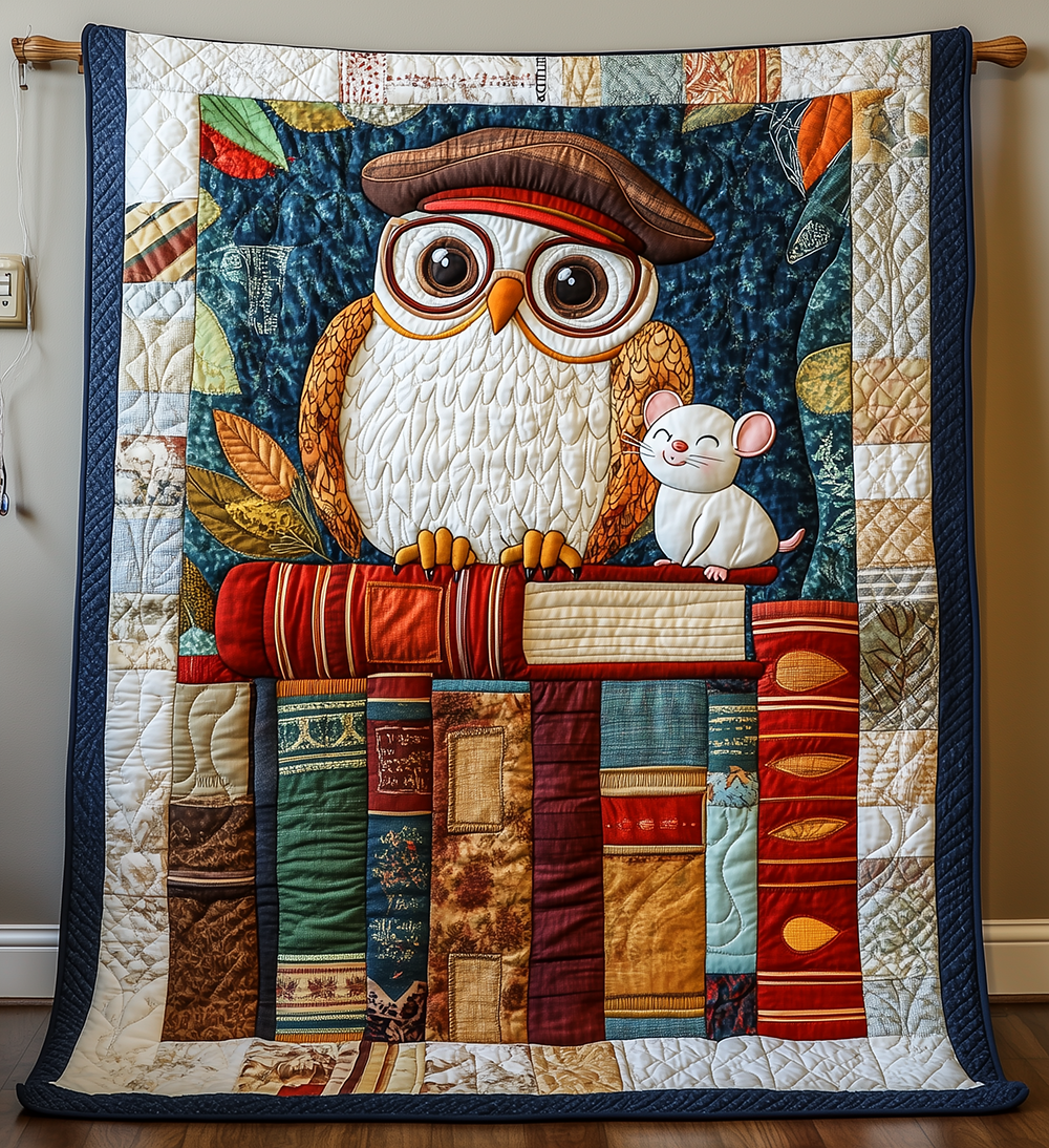 Academy Owl Quilted Blanket GFTONL2479