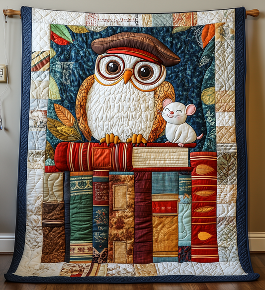 Academy Owl Quilted Blanket GFTONL2479
