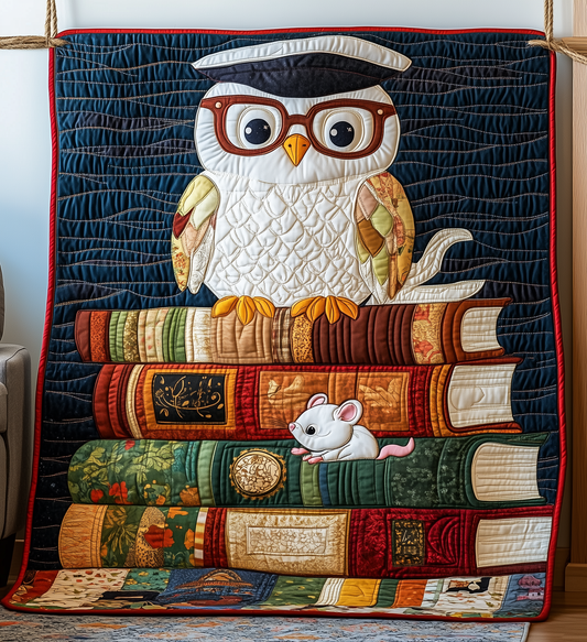 Academy Owl Quilted Blanket GFTONL2480