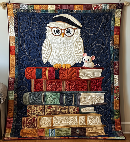 Academy Owl Quilted Blanket GFTONL2481