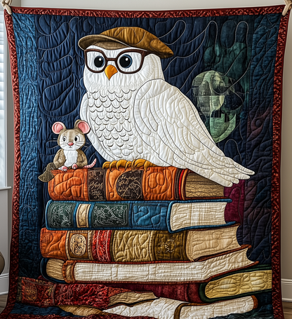Academy Owl Quilted Blanket GFTONL2482
