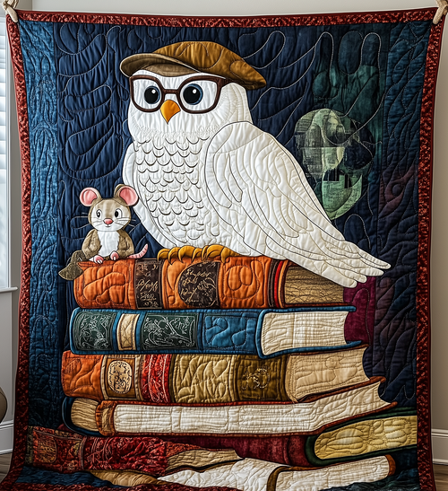 Academy Owl Quilted Blanket GFTONL2482
