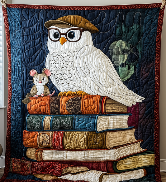 Academy Owl Quilted Blanket GFTONL2482