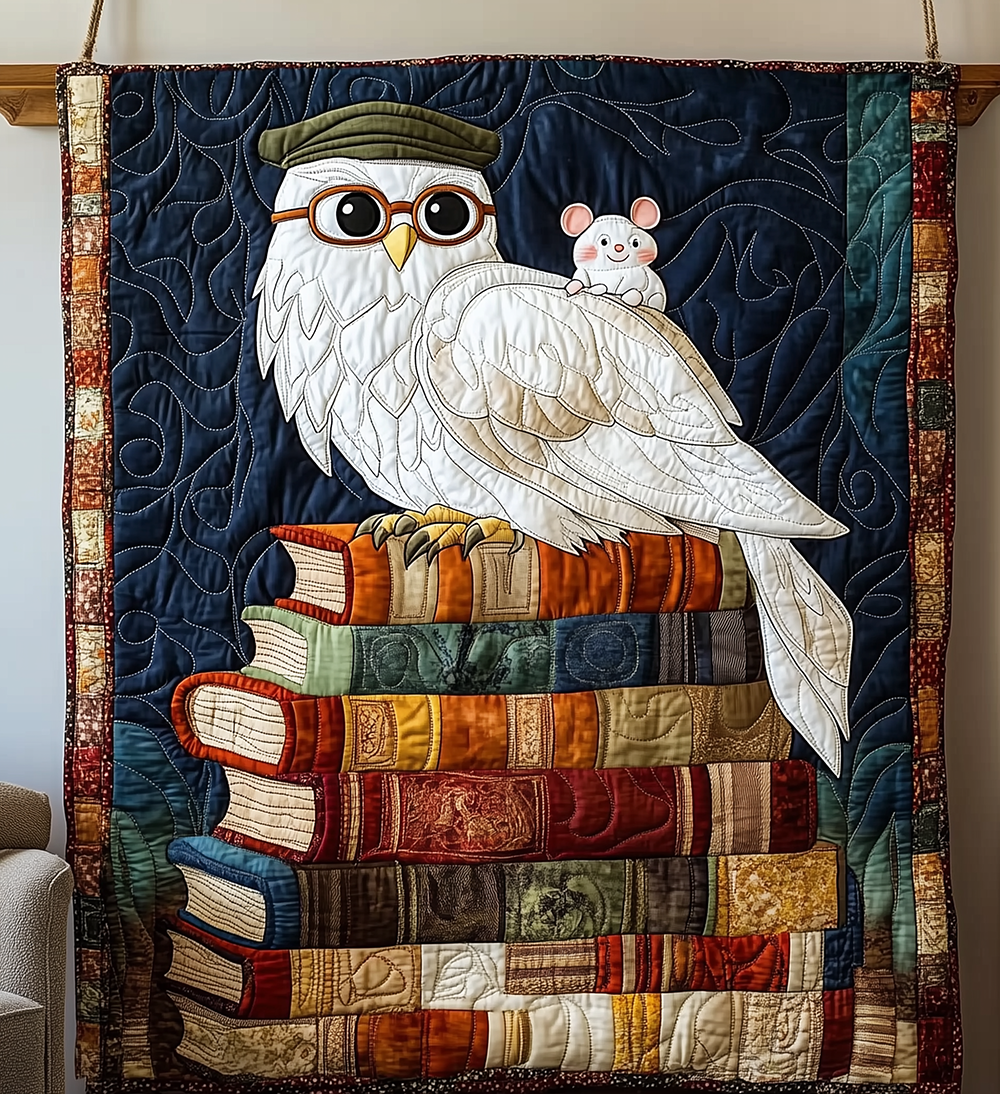 Academy Owl Quilted Blanket GFTONL2483