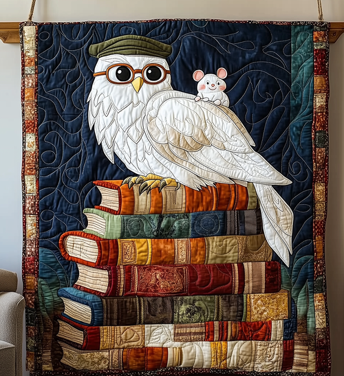 Academy Owl Quilted Blanket GFTONL2483