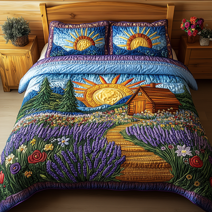 Heaven Sunlit 3-Piece Quilted Bedding Set GFTONL2504