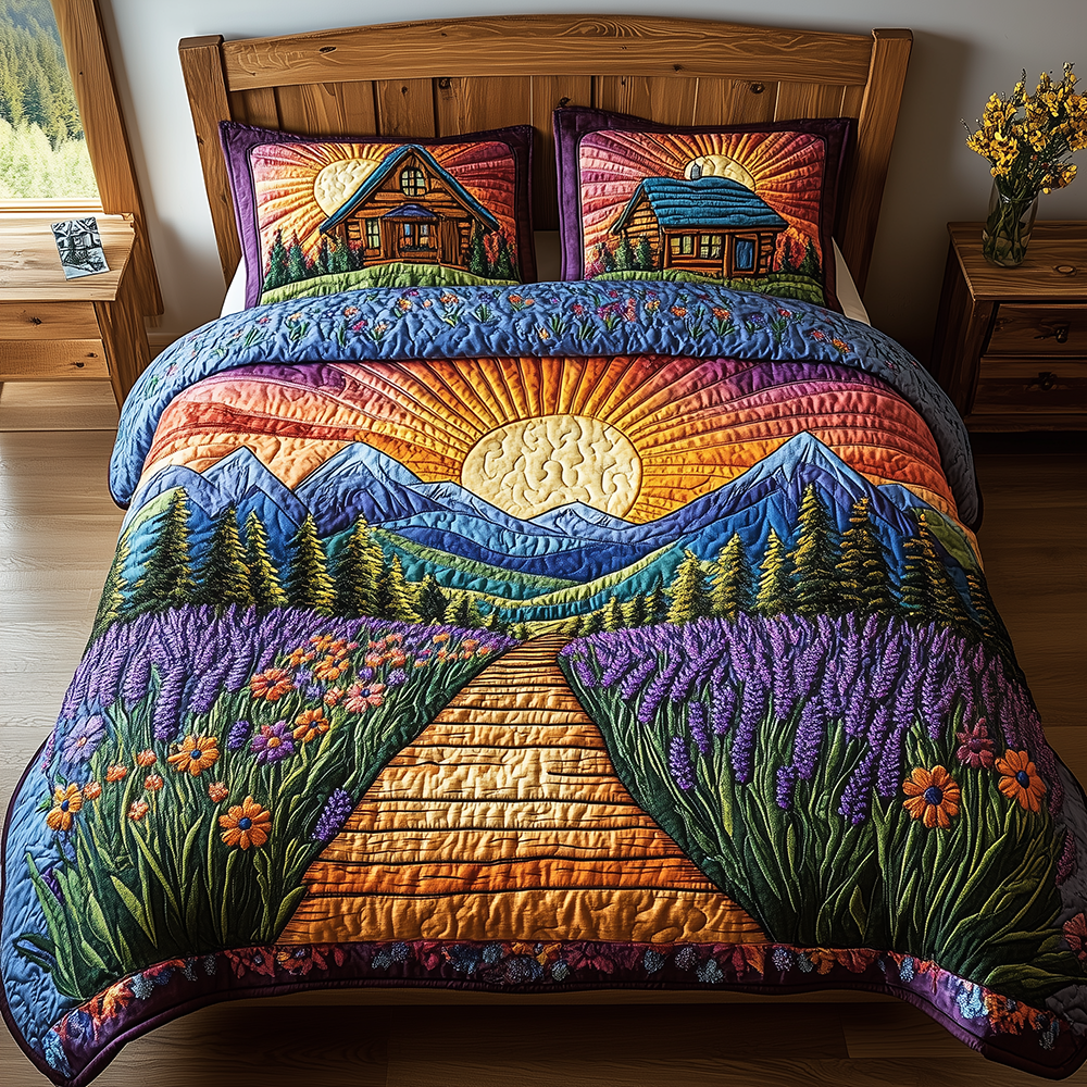 Heaven Sunlit 3-Piece Quilted Bedding Set GFTONL2505