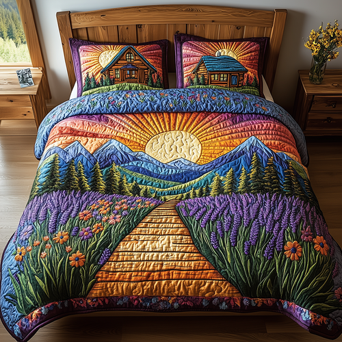 Heaven Sunlit 3-Piece Quilted Bedding Set GFTONL2505