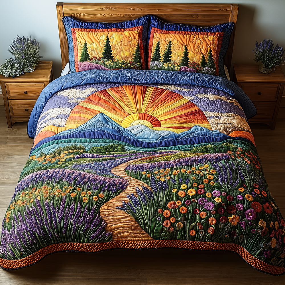 Heaven Sunlit 3-Piece Quilted Bedding Set GFTONL2506