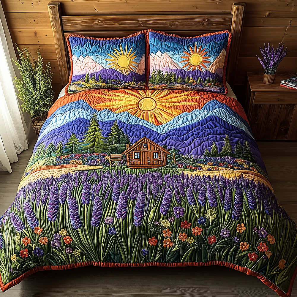Heaven Sunlit 3-Piece Quilted Bedding Set GFTONL2507