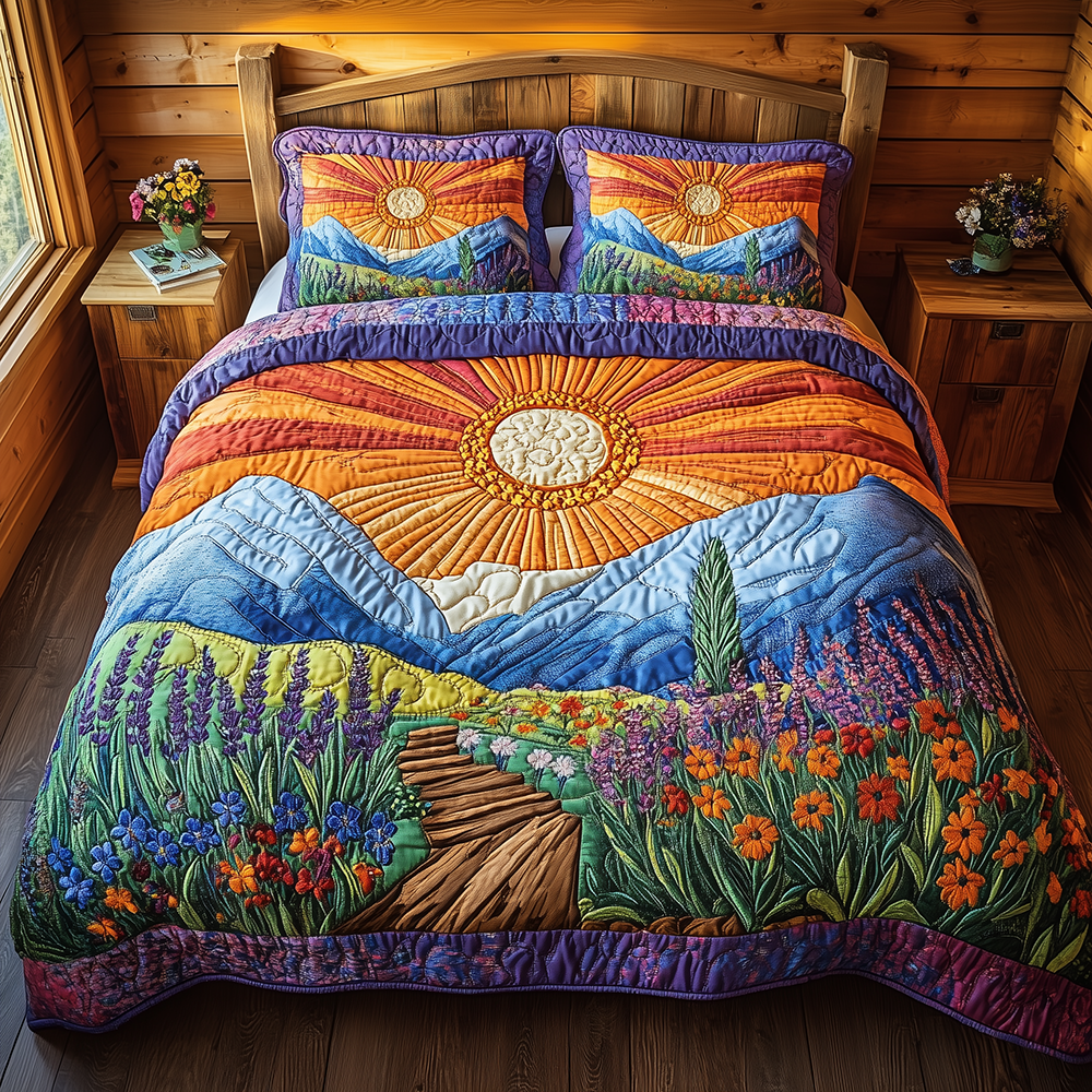 Heaven Sunlit 3-Piece Quilted Bedding Set GFTONL2508