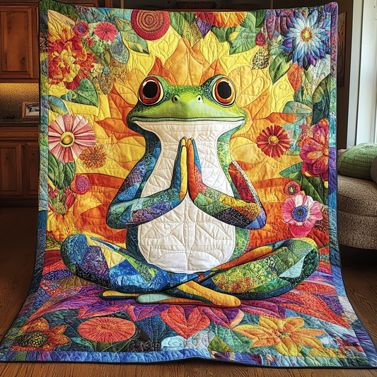 Serene Frog Quilted Blanket GFTONL2581