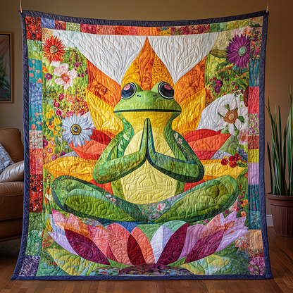 Serene Frog Quilted Blanket GFTONL2582