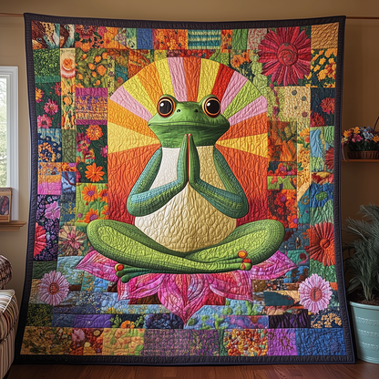 Serene Frog Quilted Blanket GFTONL2585