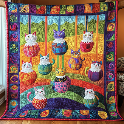 Hanging Paws & Purls Quilted Blanket GFTONL2591