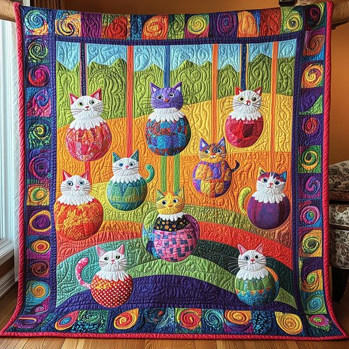 Hanging Paws & Purls Quilted Blanket GFTONL2591