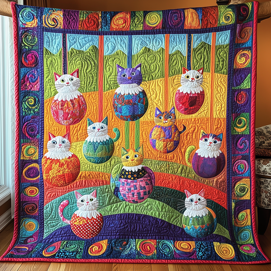 Hanging Paws & Purls Quilted Blanket GFTONL2591