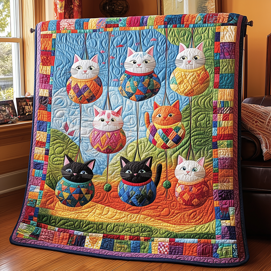 Hanging Paws & Purls Quilted Blanket GFTONL2596