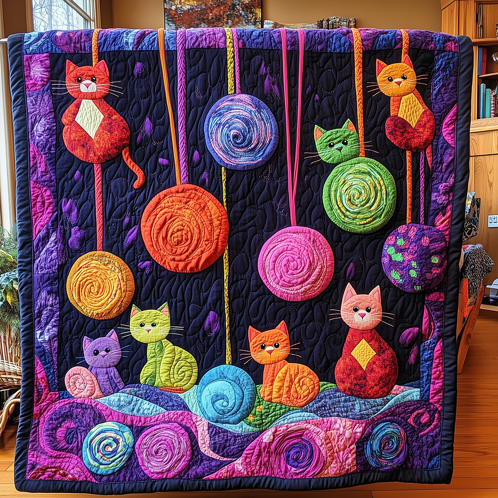 Whisker Knitters Quilted Blanket GFTONL2597