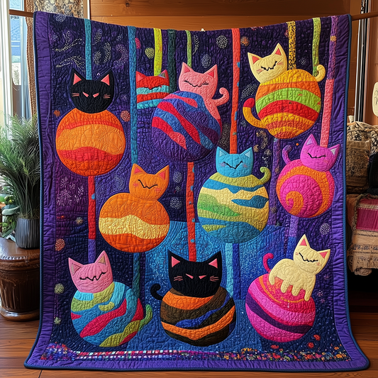 Hanging Paws & Purls Quilted Blanket GFTONL2598