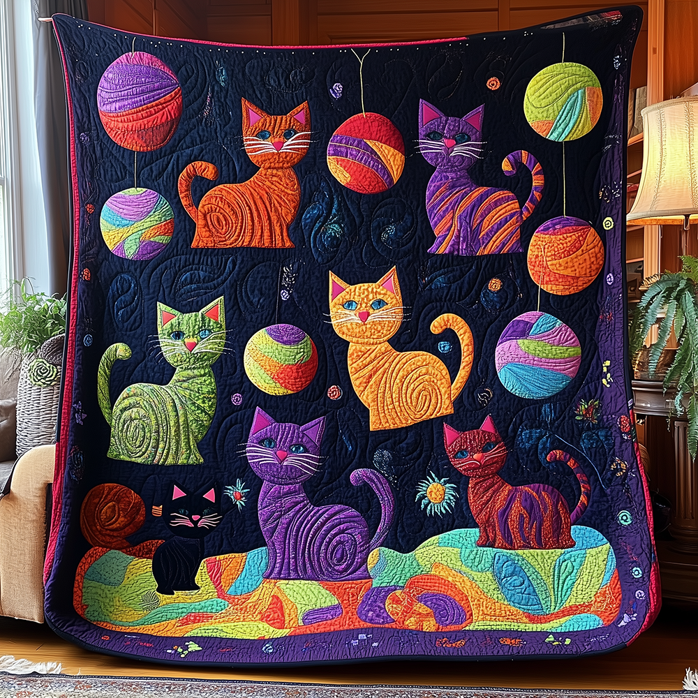 Whisker Knitters Quilted Blanket GFTONL2599