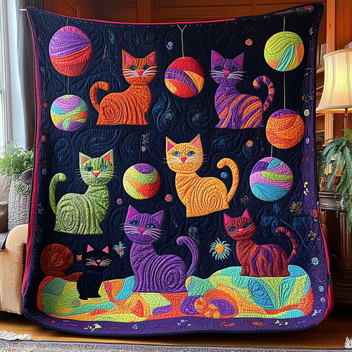 Whisker Knitters Quilted Blanket GFTONL2599