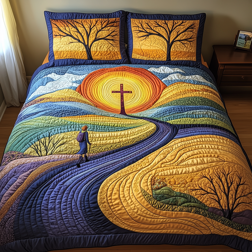 Divine Path 3-Piece Quilted Bedding Set GFTONL2657