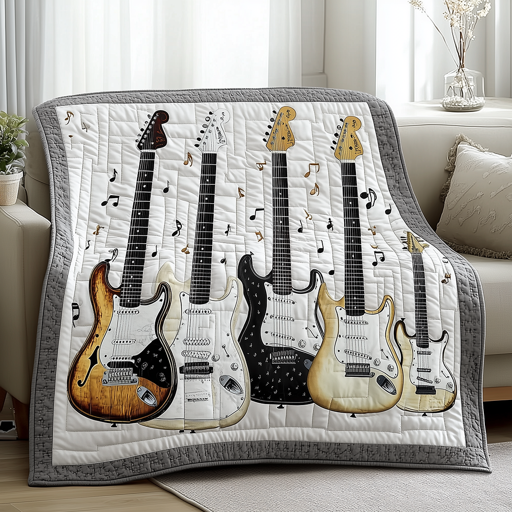 Guitar Quilted Blanket GFTONL2698