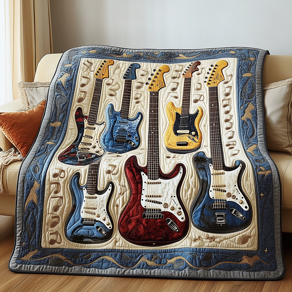 Guitar Quilted Blanket GFTONL2701