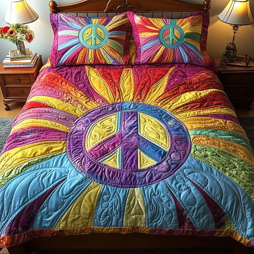 Radiant Harmony 3-Piece Quilted Bedding Set GFTONL2717