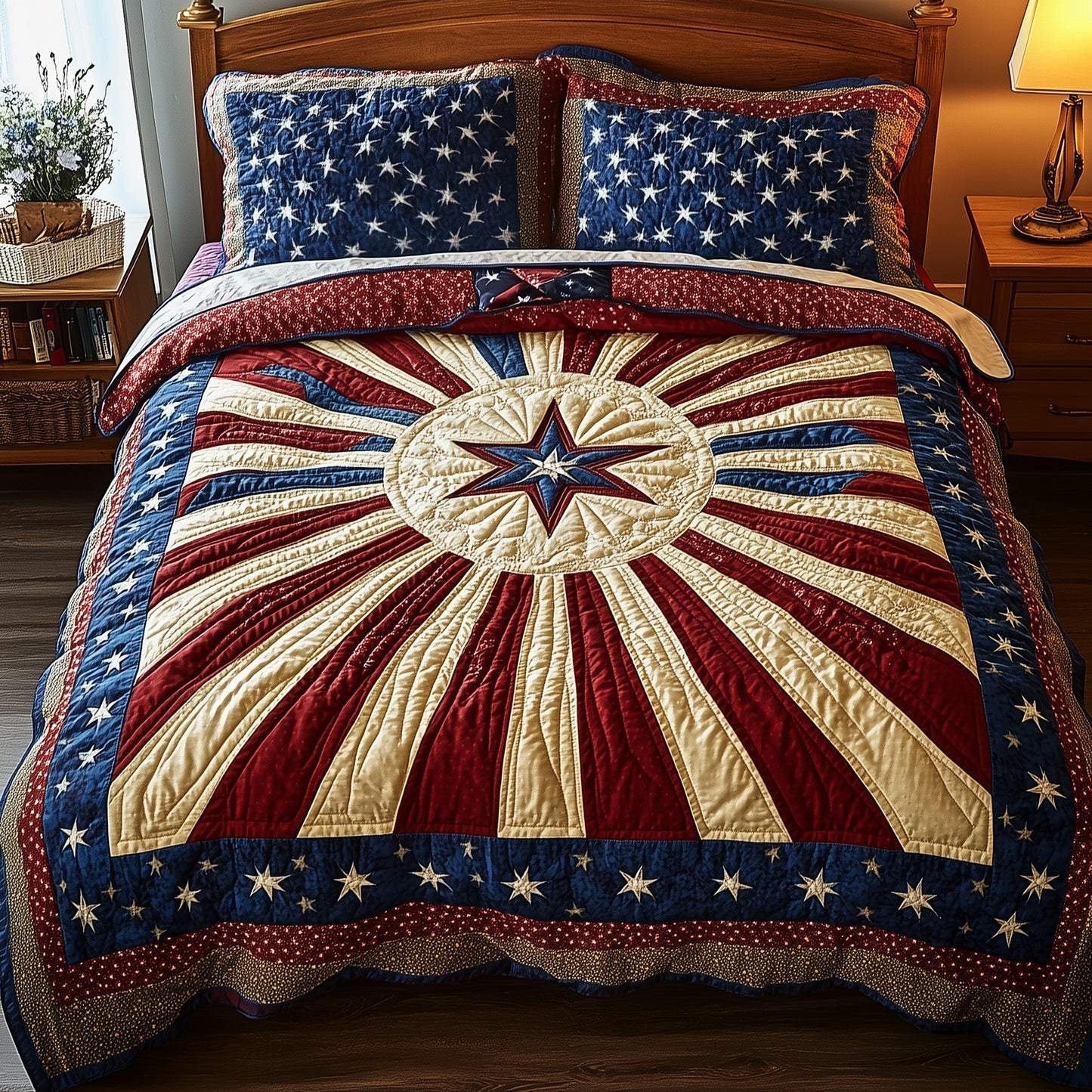 Blossom of Unity 3-Piece Quilted Bedding Set GFTONL2815