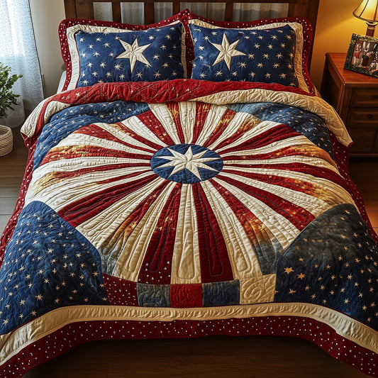 Blossom of Unity 3-Piece Quilted Bedding Set GFTONL2817