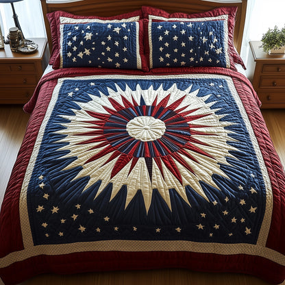 Heritage Mandala Bloom 3-Piece Quilted Bedding Set GFTONL2820