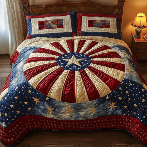 Heritage Mandala Bloom 3-Piece Quilted Bedding Set GFTONL2823